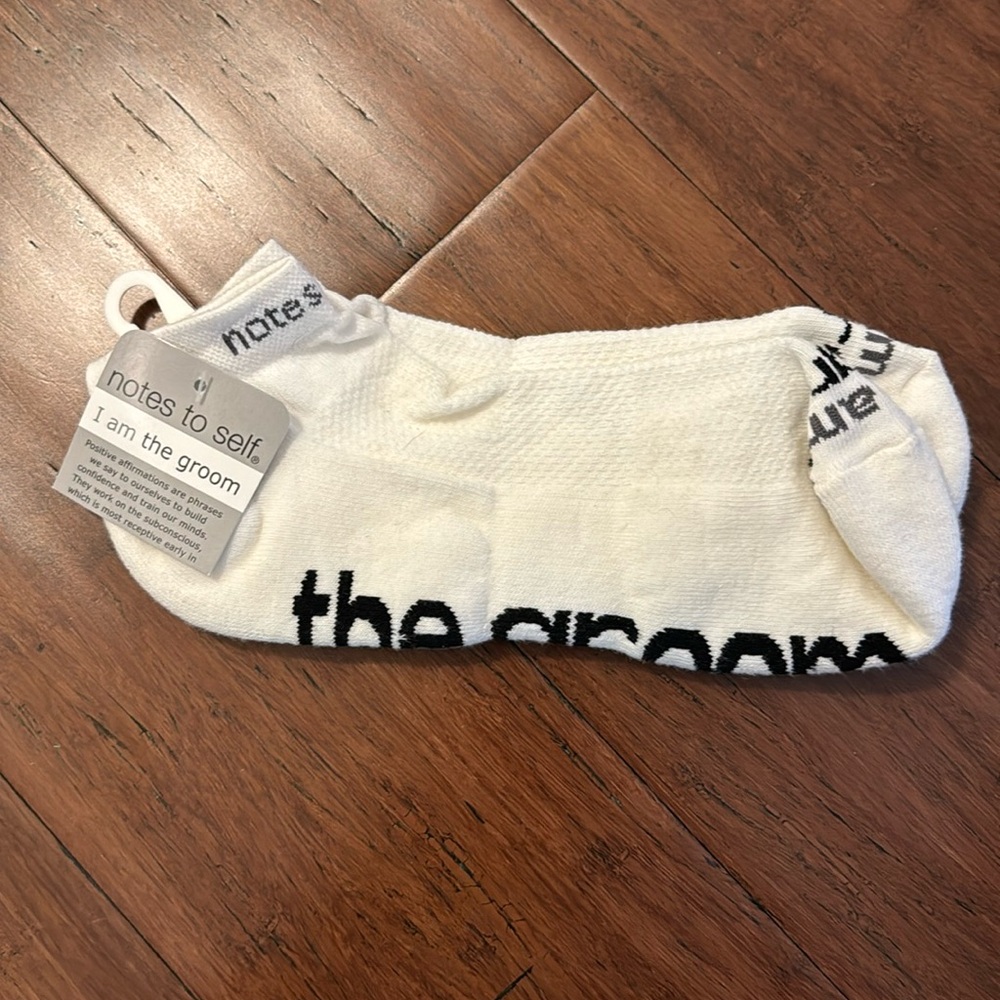 Notes to Self “I am the groom” Socks